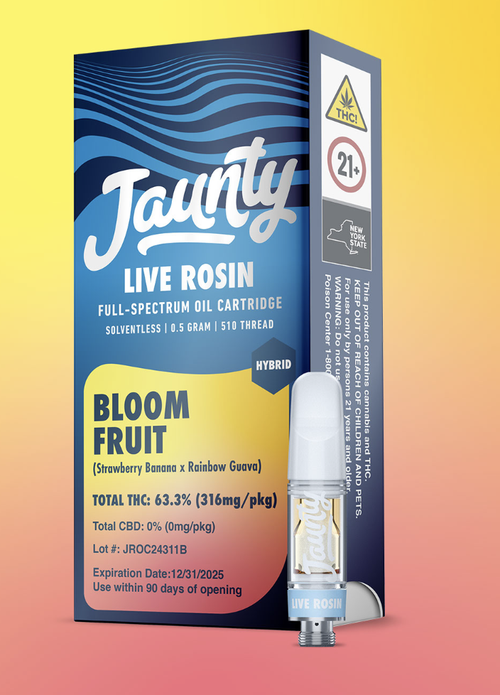 Photograph of product: Jaunty | Bloomfruit Live Rosin Vape Cartridge