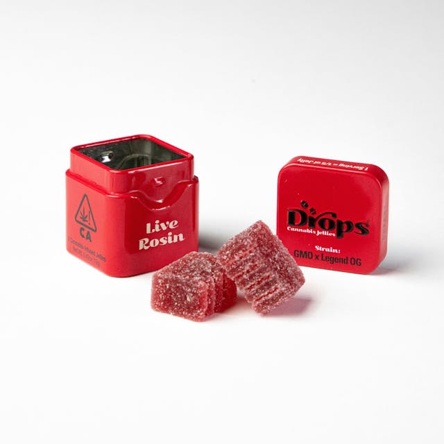 Photograph of product: Drops 2pcs| Live Rosin Gummies| Cherry - 