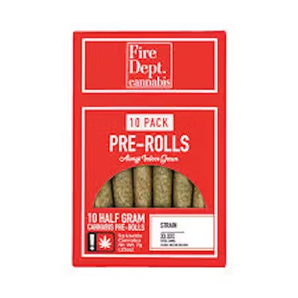 Photograph of product: 10pk Mo'Bama - Preroll Pack - Fire Dept.