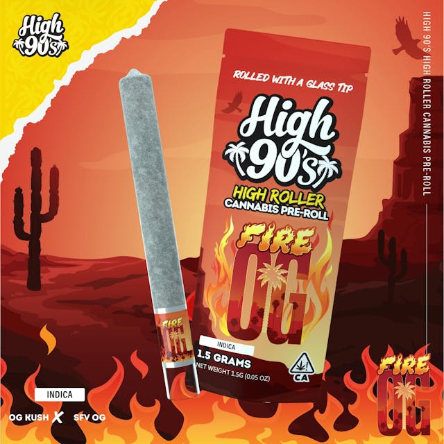Photograph of product: Fire OG Pre-Roll (1.5g) - 