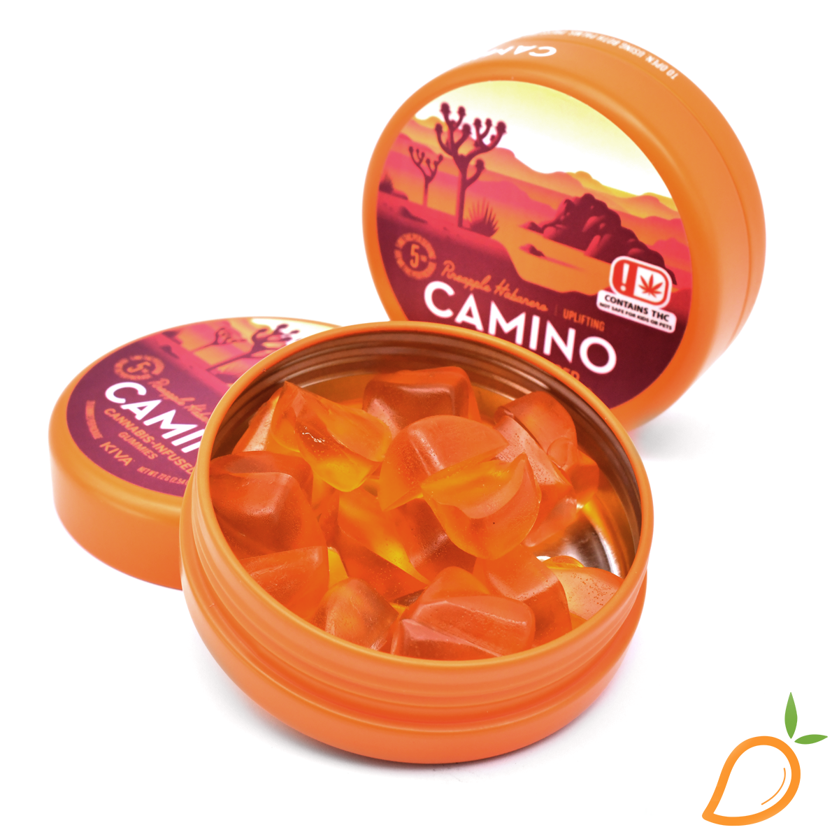 Photograph of product: 100mg Pineapple Habanero Gummies Camino