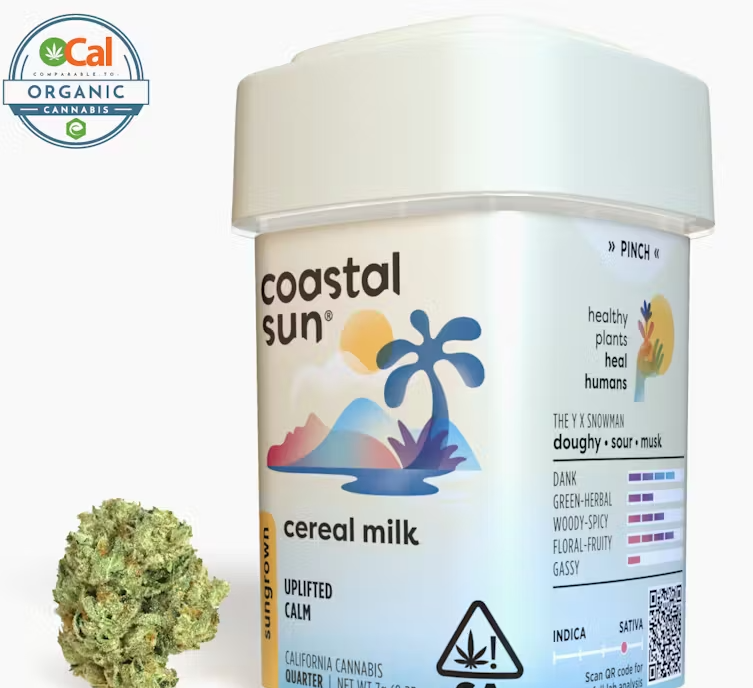 Photograph of product: Coastal Sun Cereal Milk Sungrown Flower 7g