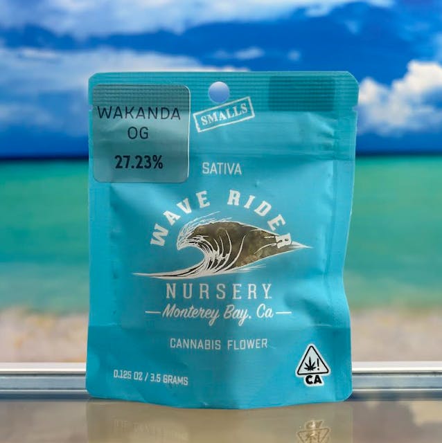 Photograph of product: Wave Rider - Flower Bag Smalls - Wakanda OG - 3.5g - Oui'd - 