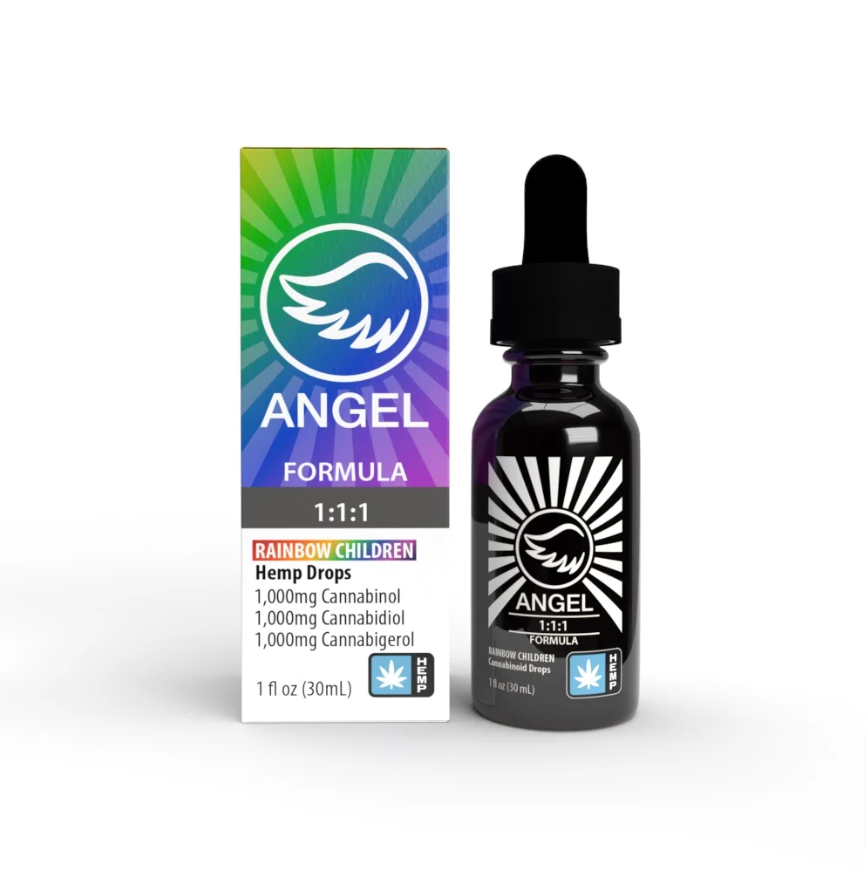 Photograph of product: Angel | Hemp Tincture | Rainbow Children 1:1:1 | CBD:CBG:CBN : :