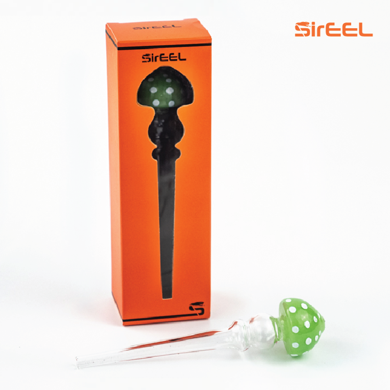 Photograph of product: 6" SIREEL MUSHROOM DAB STRAW - ASSORTED - ONE SIZE