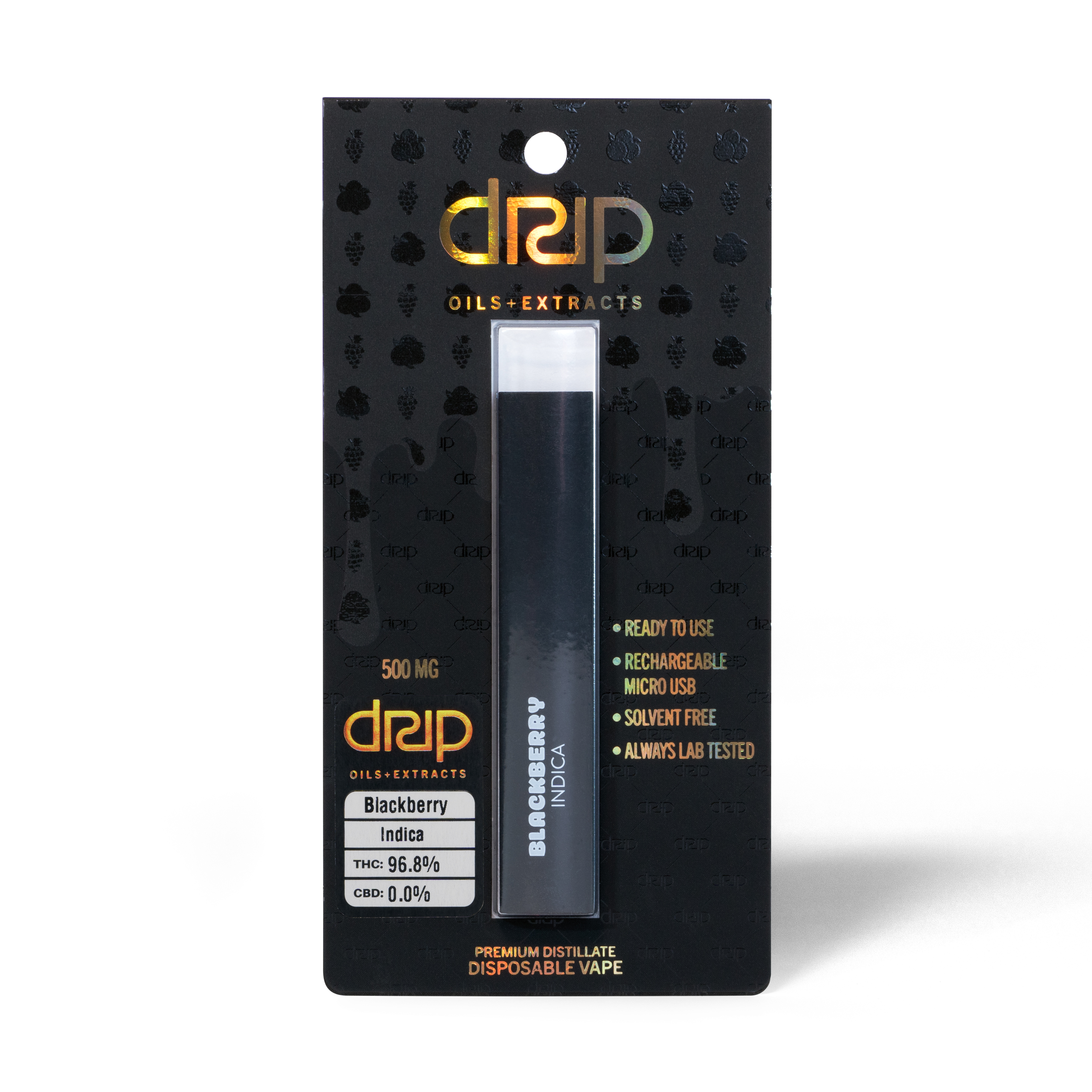 Photograph of product: Drip - Disposable Distillate - Blackberry (I) (1.0g)