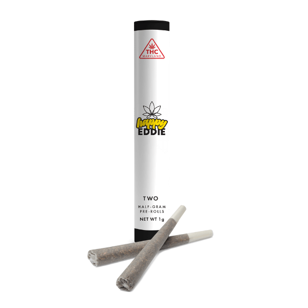 Photograph of product: Happy Eddie Preroll (2x.5g) Nutty Professor