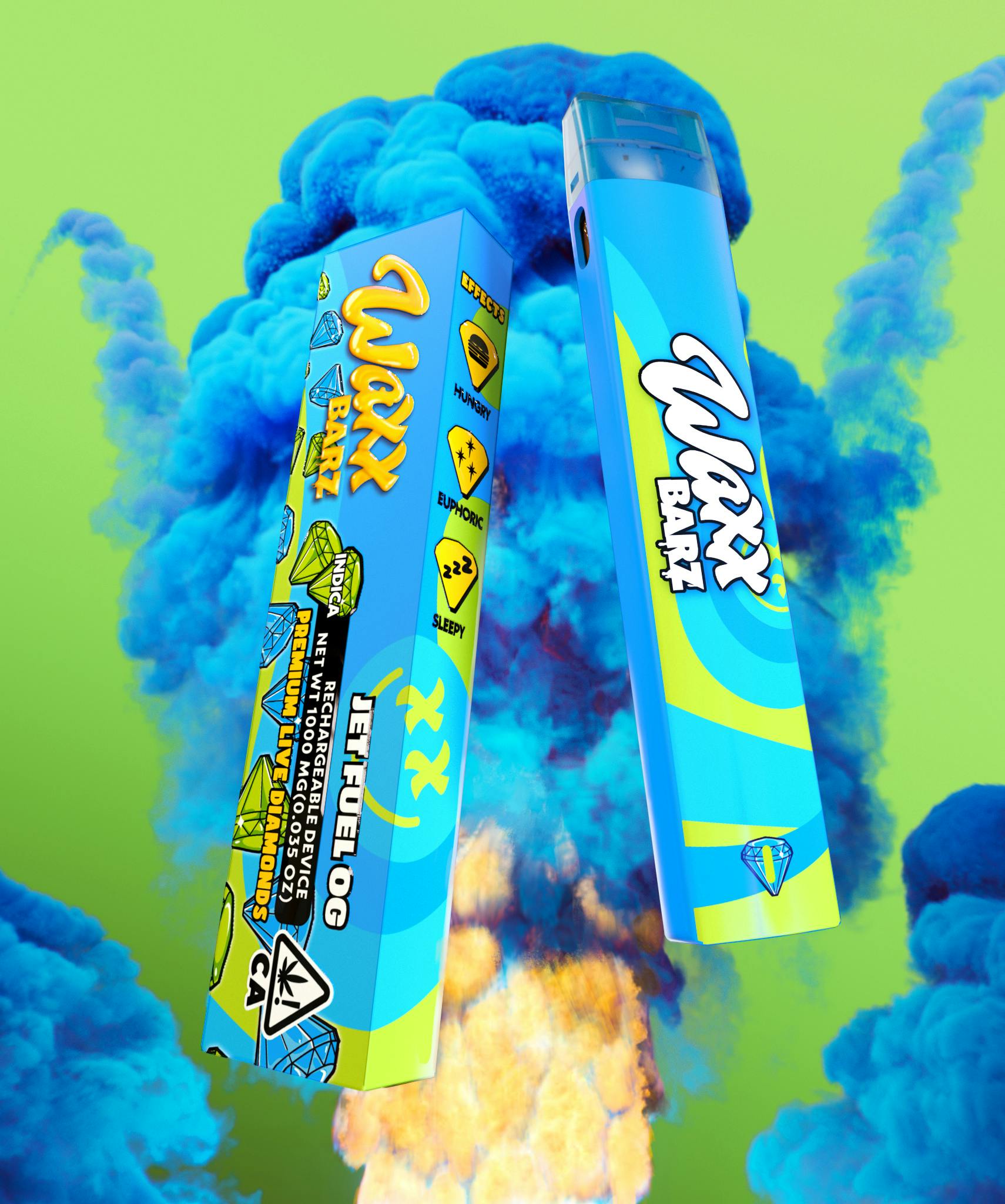 Photograph of product: Jet Fuel Live Diamond Disposable 1g