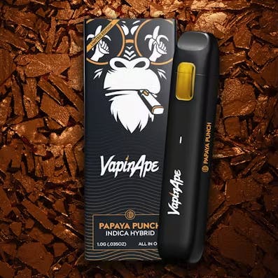 Photograph of product: Vapin Ape Distillate All-in-One Vape - Papaya Punch