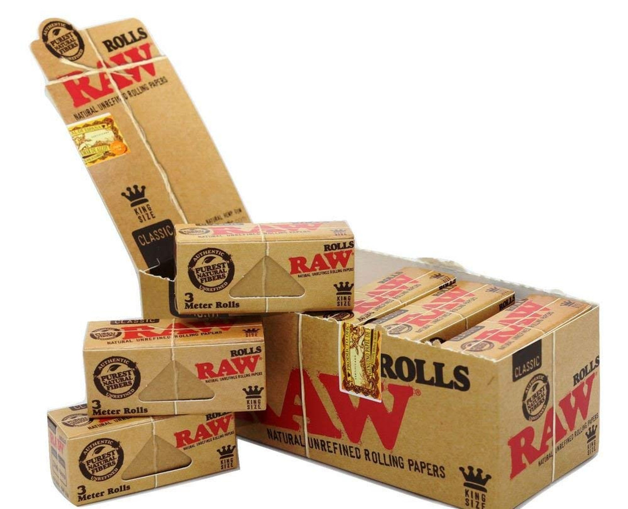 Photograph of product: Raw - Classic Rolls King Size - Regular
