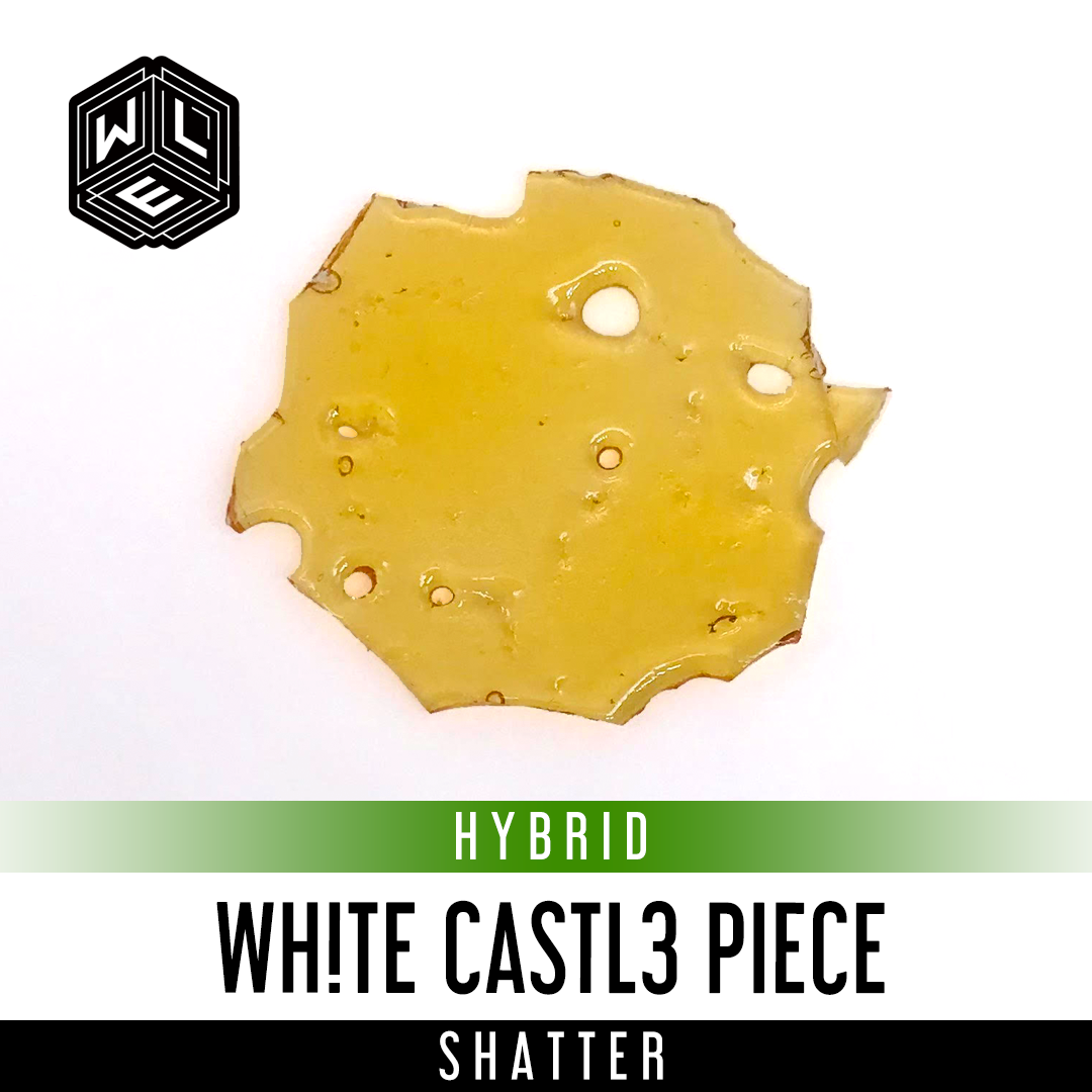 Photograph of product: White Castle Piece 1g Shatter by White Label Extracts