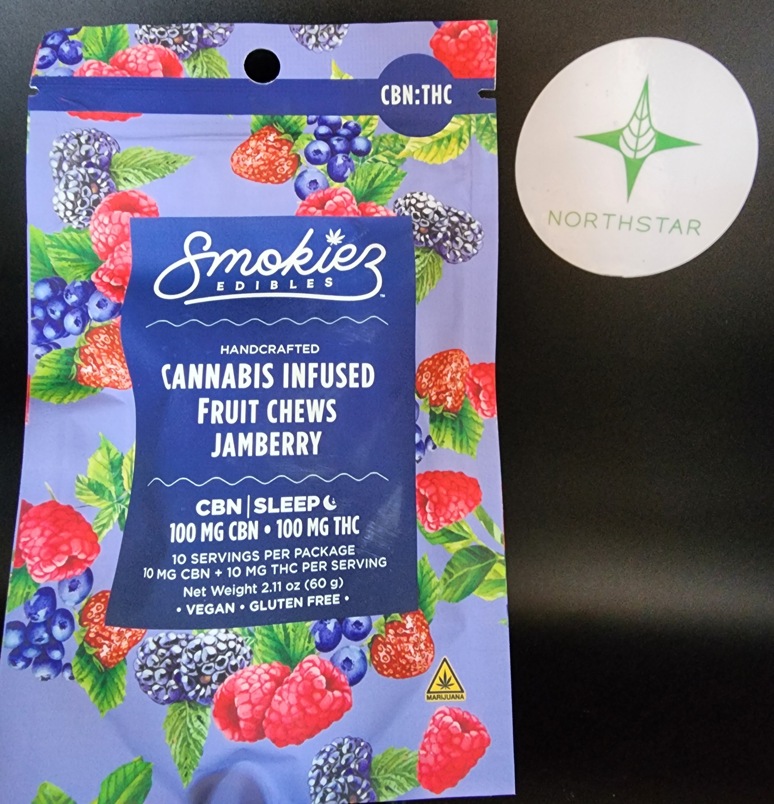 Photograph of product: 10pk Jamberry Sleepy Gummies - Smokiez