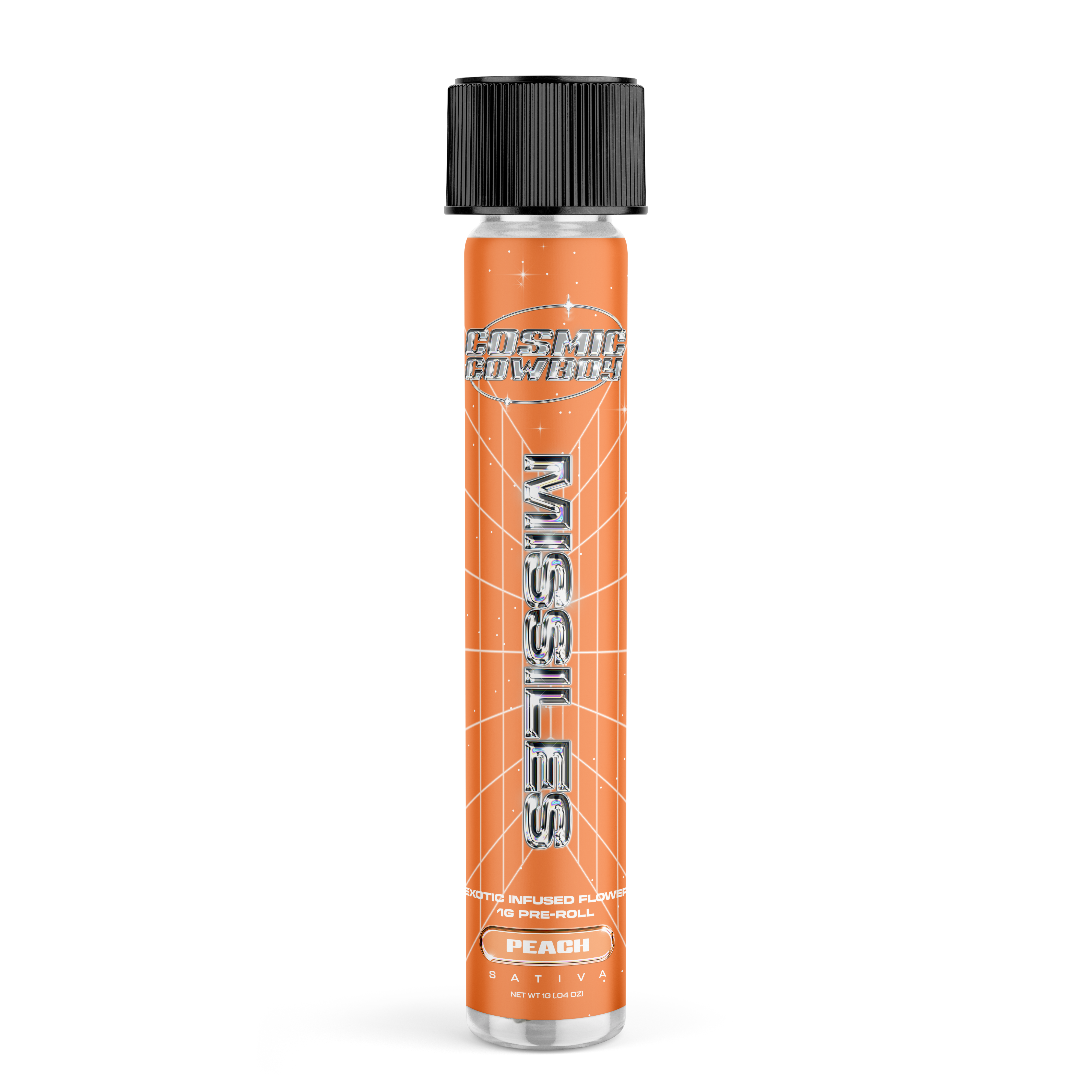 Photograph of product: Cosmic Cowboy Peach Infused Missile | 1g