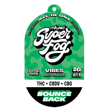 Photograph of product: Mfused Bounce Back Vibes TH-oui CBDV CBG 3:1:1 All-in-One Hybrid