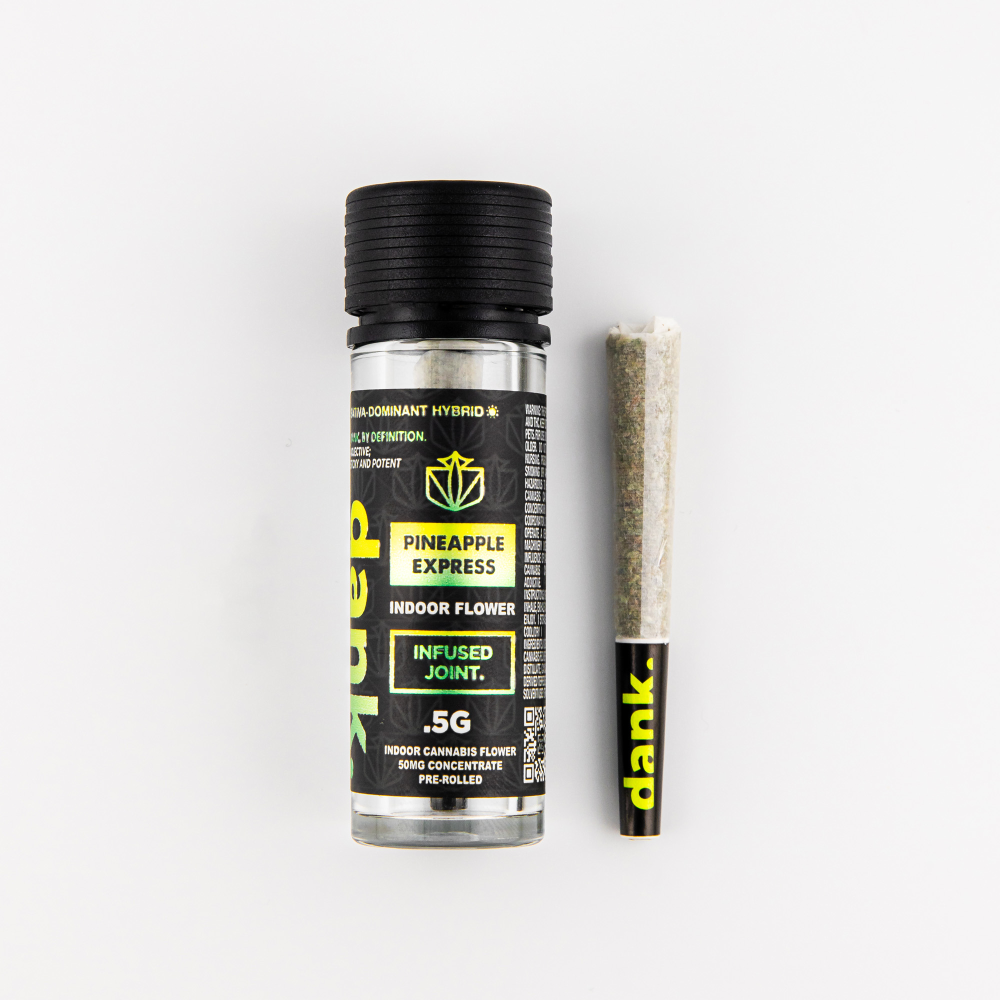 Photograph of product: Dank | Pineapple Express | Infused Pre-Roll | 0.6g