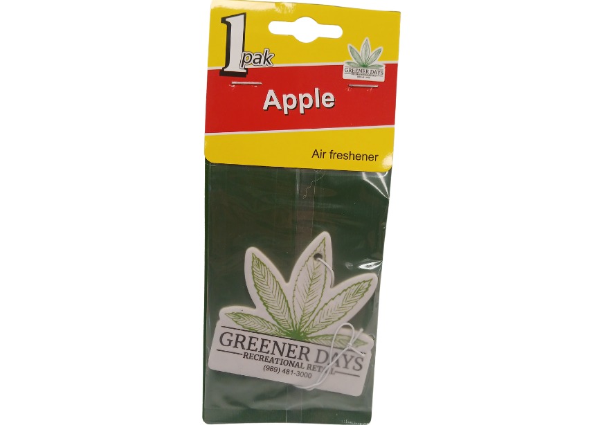 Photograph of product: Greener Days Air Freshner Apple