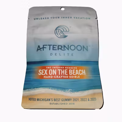 Photograph of product: Afternoon Delite - 2pk Gummies - (200mg) - **SEX ON THE BEACH** (9/$20)