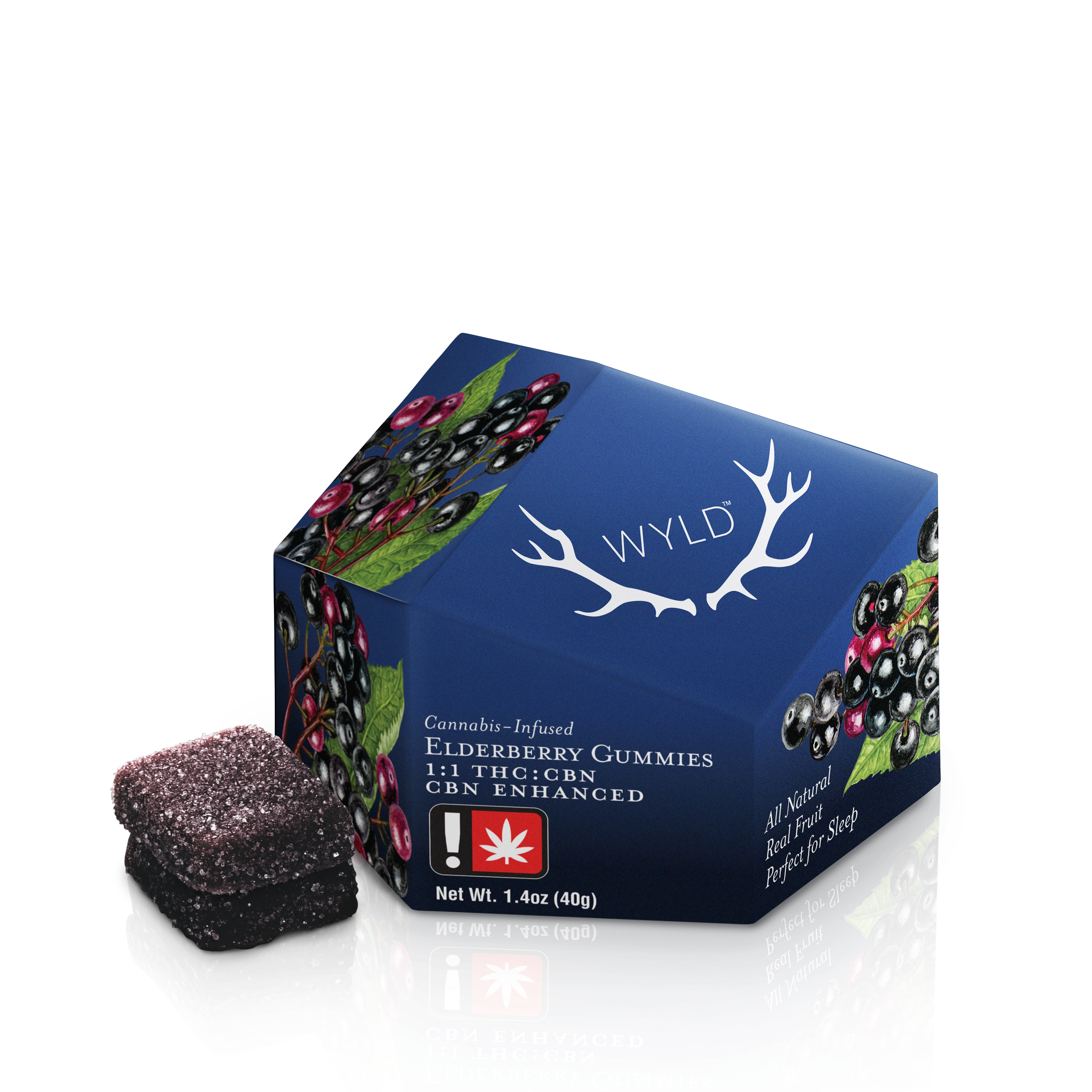 Photograph of product: Elderberry 100mg 10pc Gummy (Wyld)