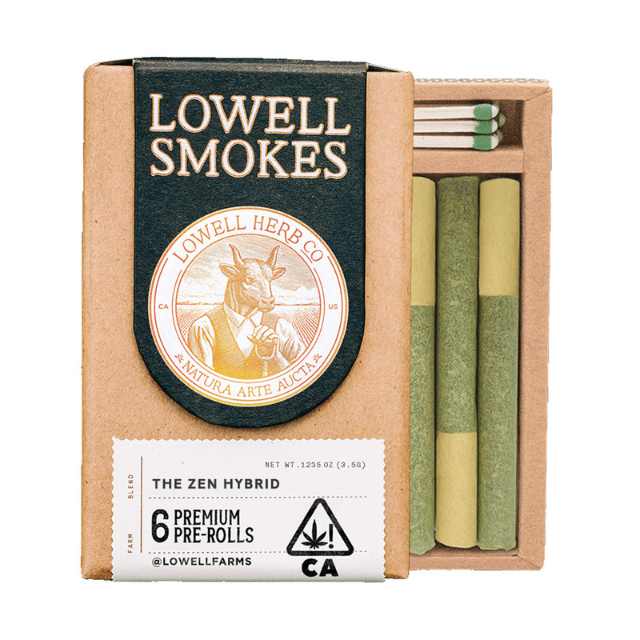 Photograph of product: 6PK- 0.6G- THE ZEN HYBRID- PREROLLS