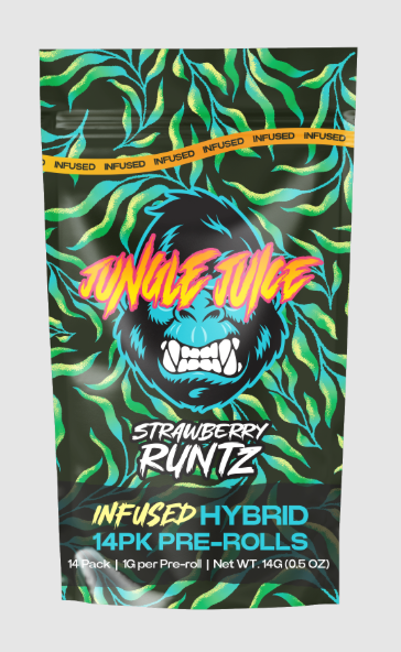 Photograph of product: Strawberry Runtz | 1g x 14pk | Infused | Jungle Juice