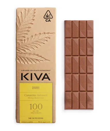 Photograph of product: Kiva Churro Chocolate Bar | 100mg