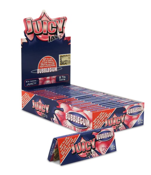 Photograph of product: Juicy Jay's: 1 1/4" Bubble Gum 32pk