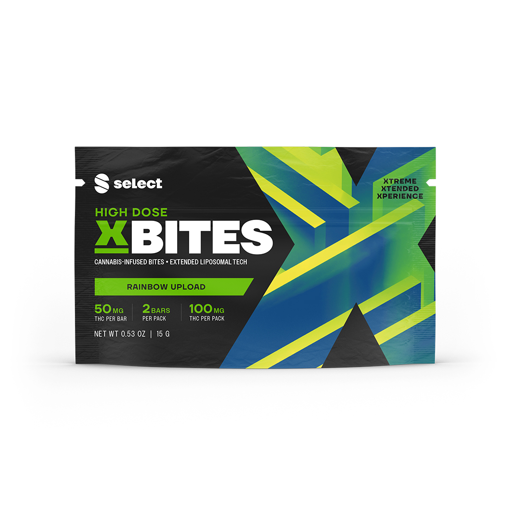 Photograph of product: High Dose X-Bites - Rainbow Upload