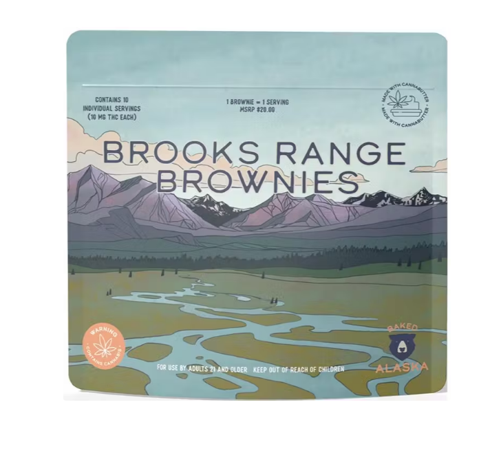 Photograph of Product: Brooks Range Brownies - 10pk 100mg