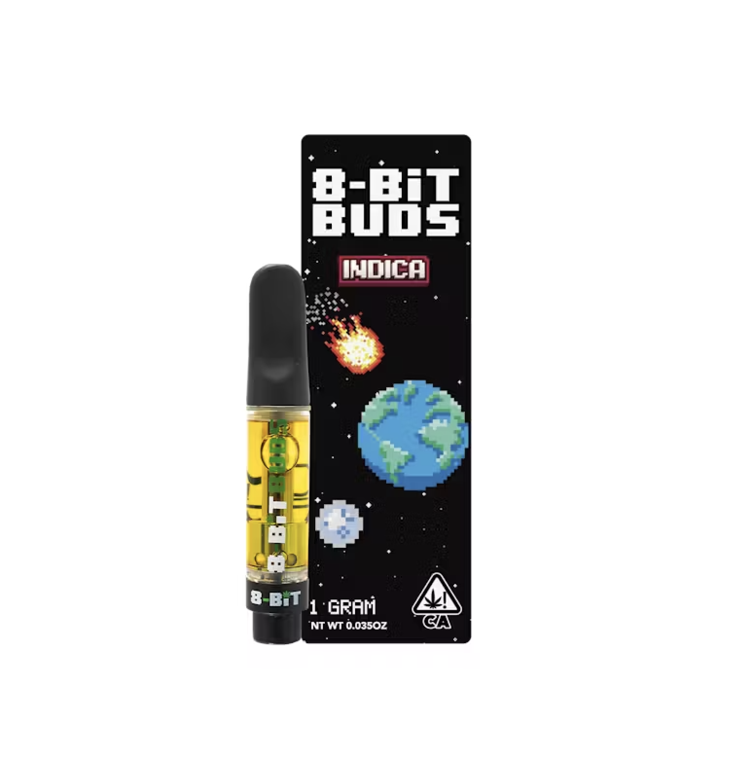 Photograph of product: 8 Bit Buds Rosin Infused Cart 1g - Bubba Kush (I)