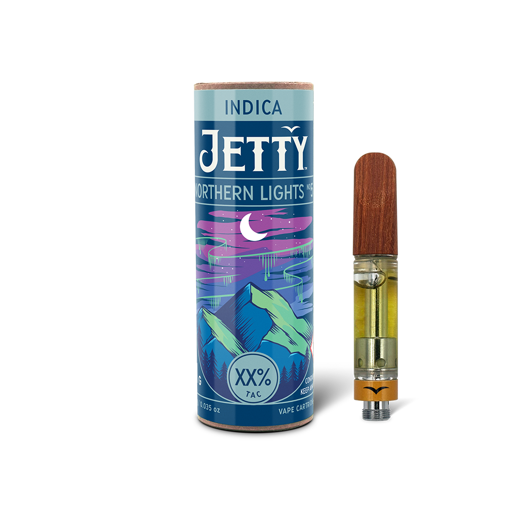 Photograph of product: Jetty | Northern Lights #5 (I) | 1g High TH-oui 510 Cartridge