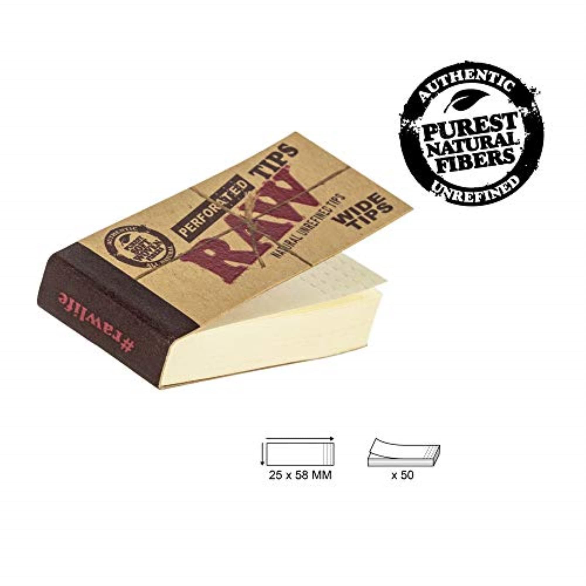 Photograph of product: RAW - Perforated Wide Tips