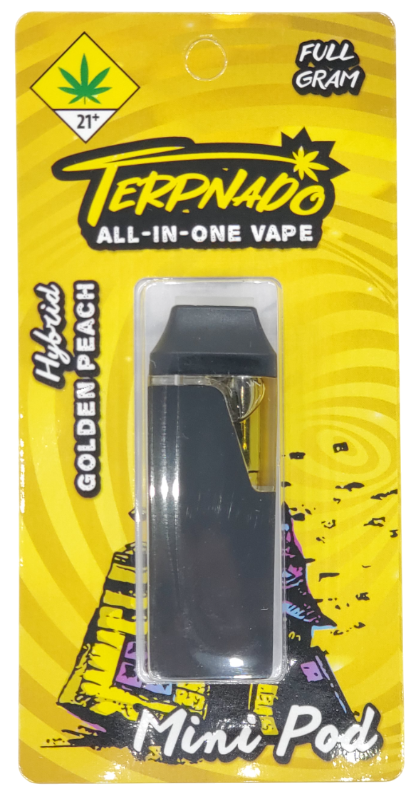 Photograph of product: Terpnado Mini VAPE Golden Peach Disp 1g