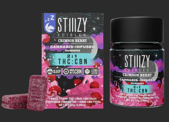 Photograph of product: Gummies | Crimson Berry 2:1 CBN | 100mg