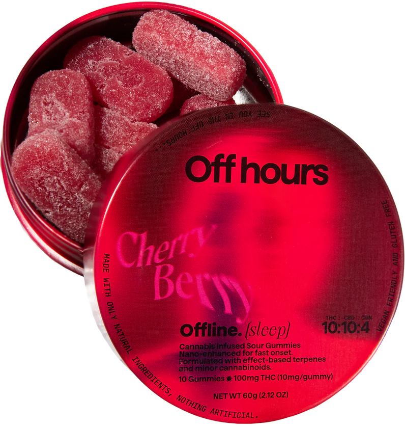 Photograph of product: Off Hours: Offline Cherry Berry Gummies