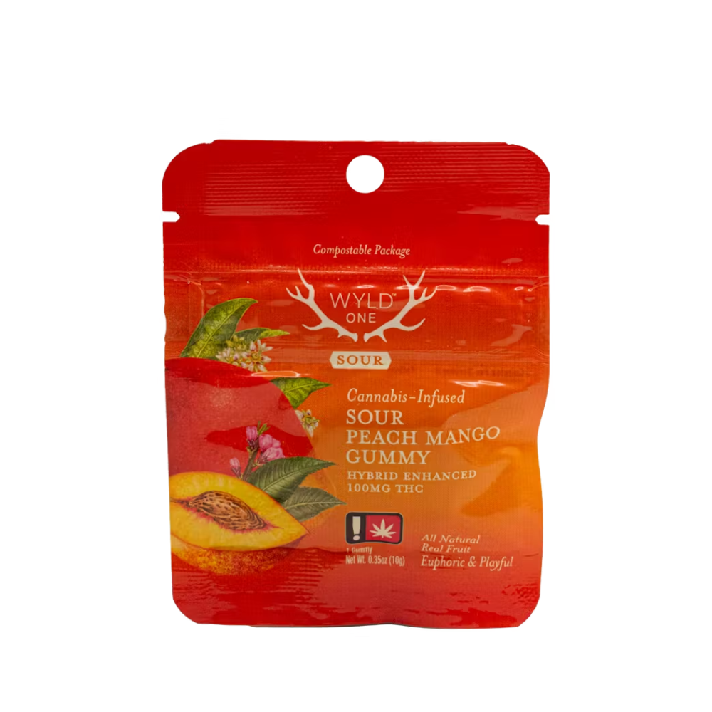 Photograph of product: Wyld - Ones - Sour Peach Mango (Hybrid) 100mg