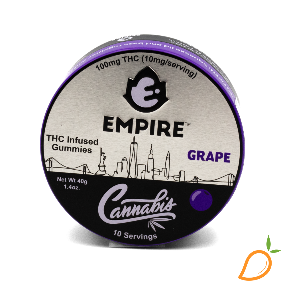 Photograph of product: 100mg Grape Gummies Empire
