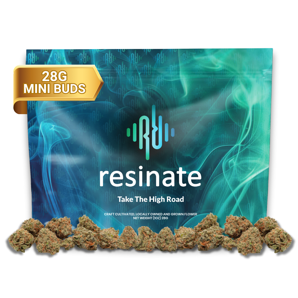 Photograph of product: 1:1 (CBD:TH-oui) Strawberry lotus | Premium Mini Buds | 28g