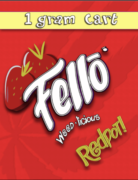 Photograph of product: Fello | RedPot! Vape Cart