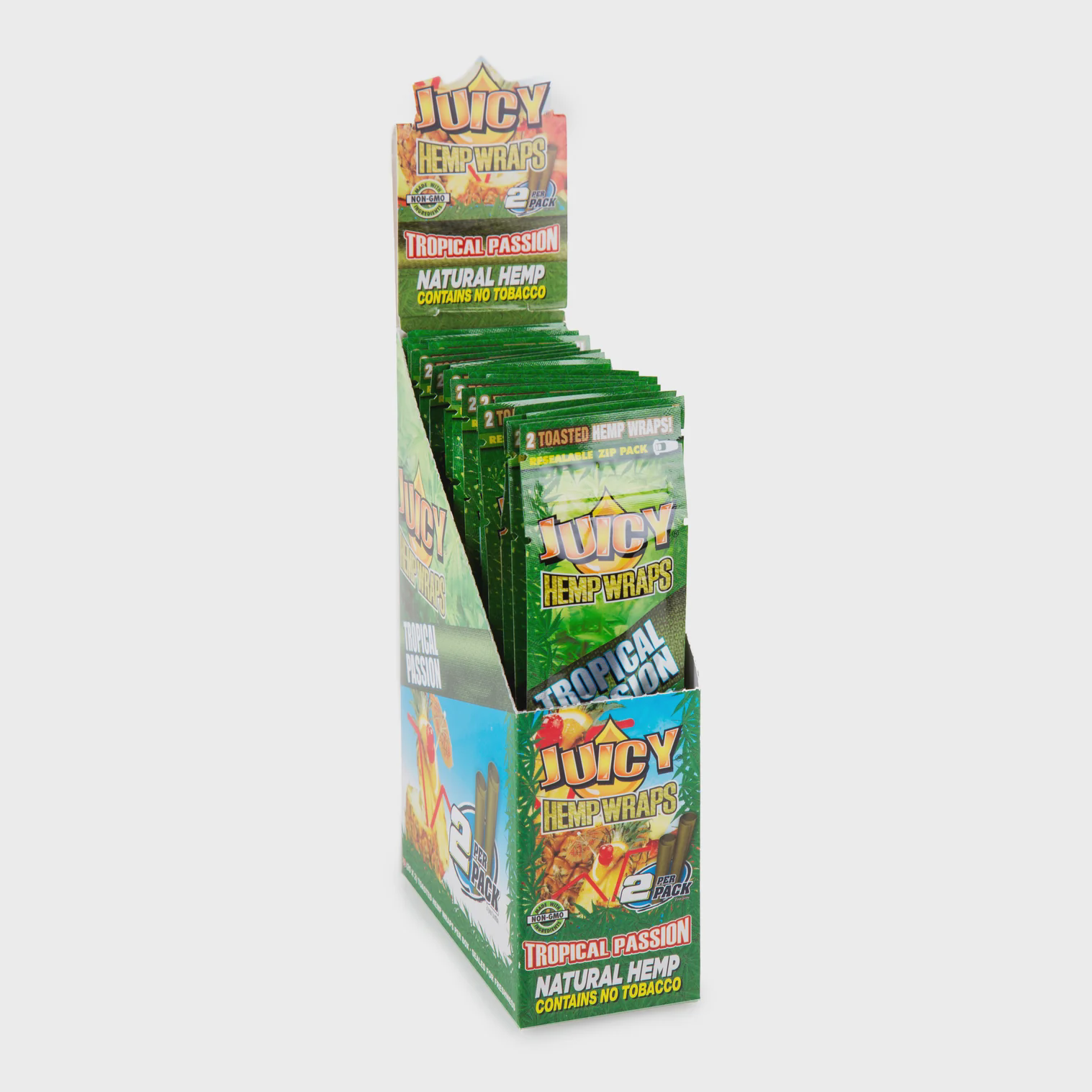 Photograph of product: Juicy Jays Hemp Wraps 2pk - Tropical Passion