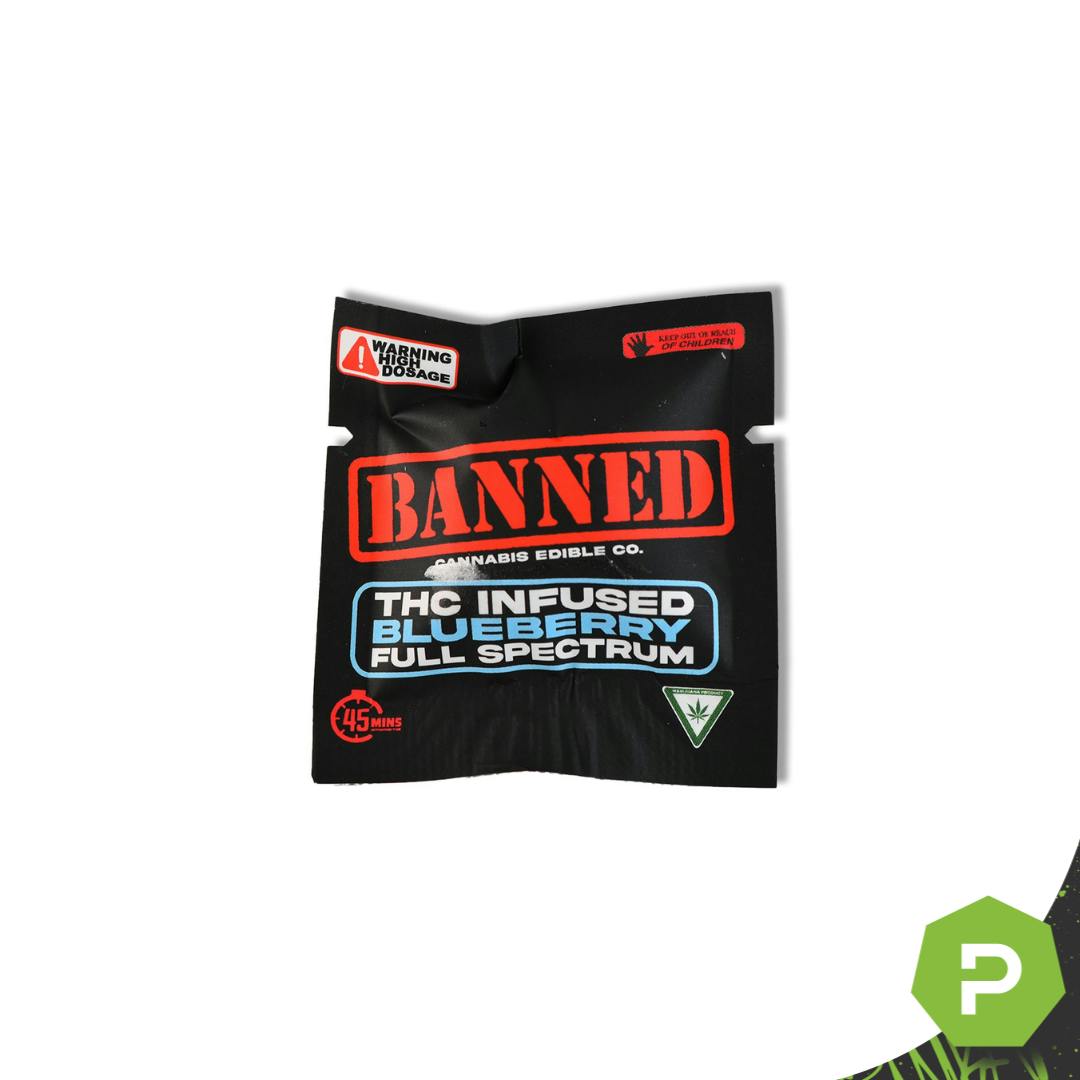 Photograph of product: Banned | 200mg Single | Blueberry