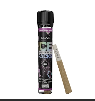 Photograph of product: Grape Stomper OG Ice Rosin Diamonds au chocolat | 3x Infused | Rove