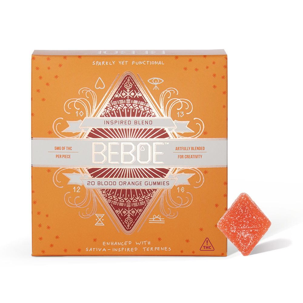 Photograph of product: Inspired (Blood Orange) Gummies 100mg {649}