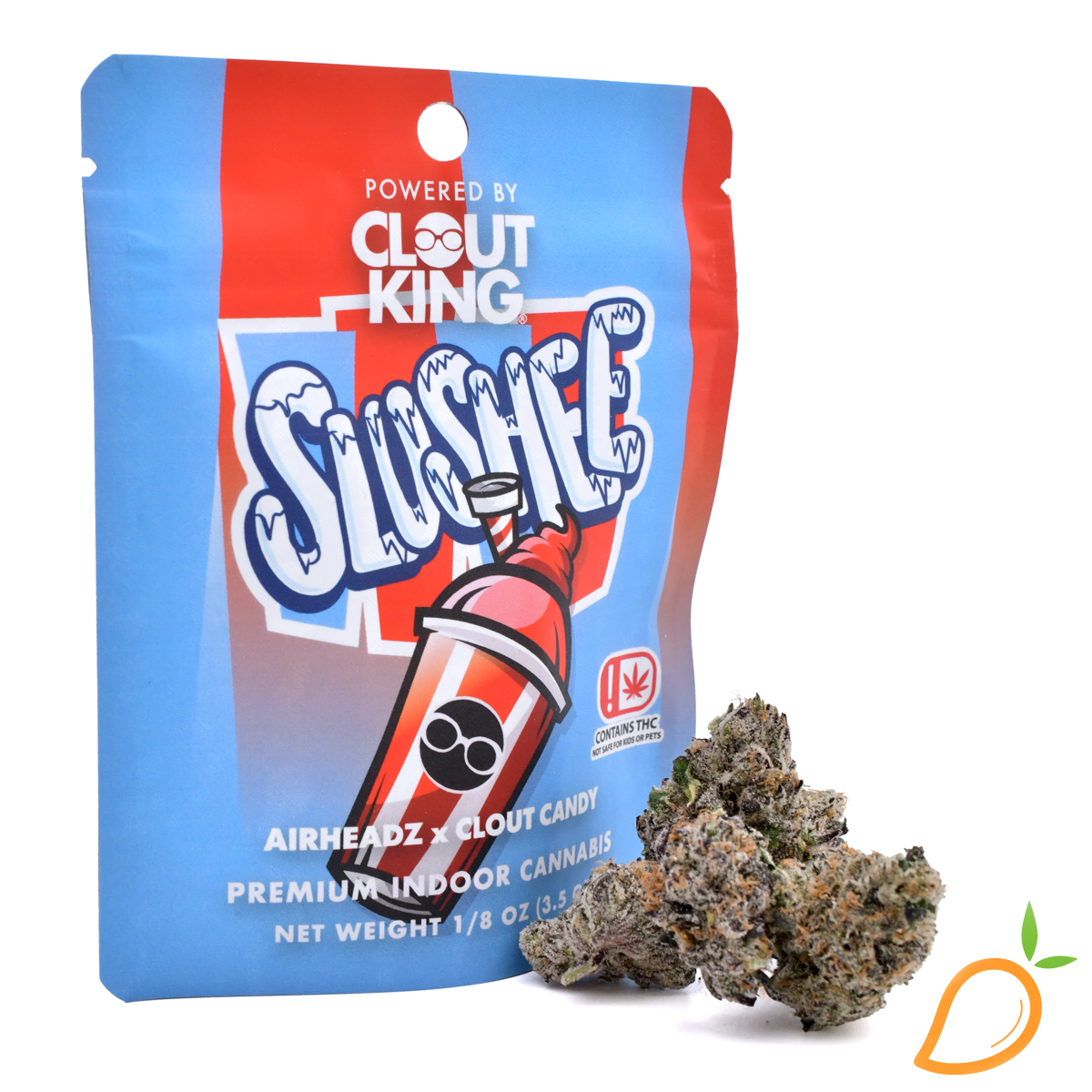 Photograph of product: 3.5g Slushee Prepackaged Flower Clout King