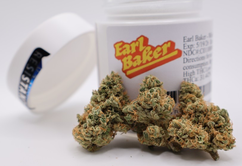 Photograph of product: Peach Diesel | 3.5g Flower ( H ) | 045 | Earl Baker