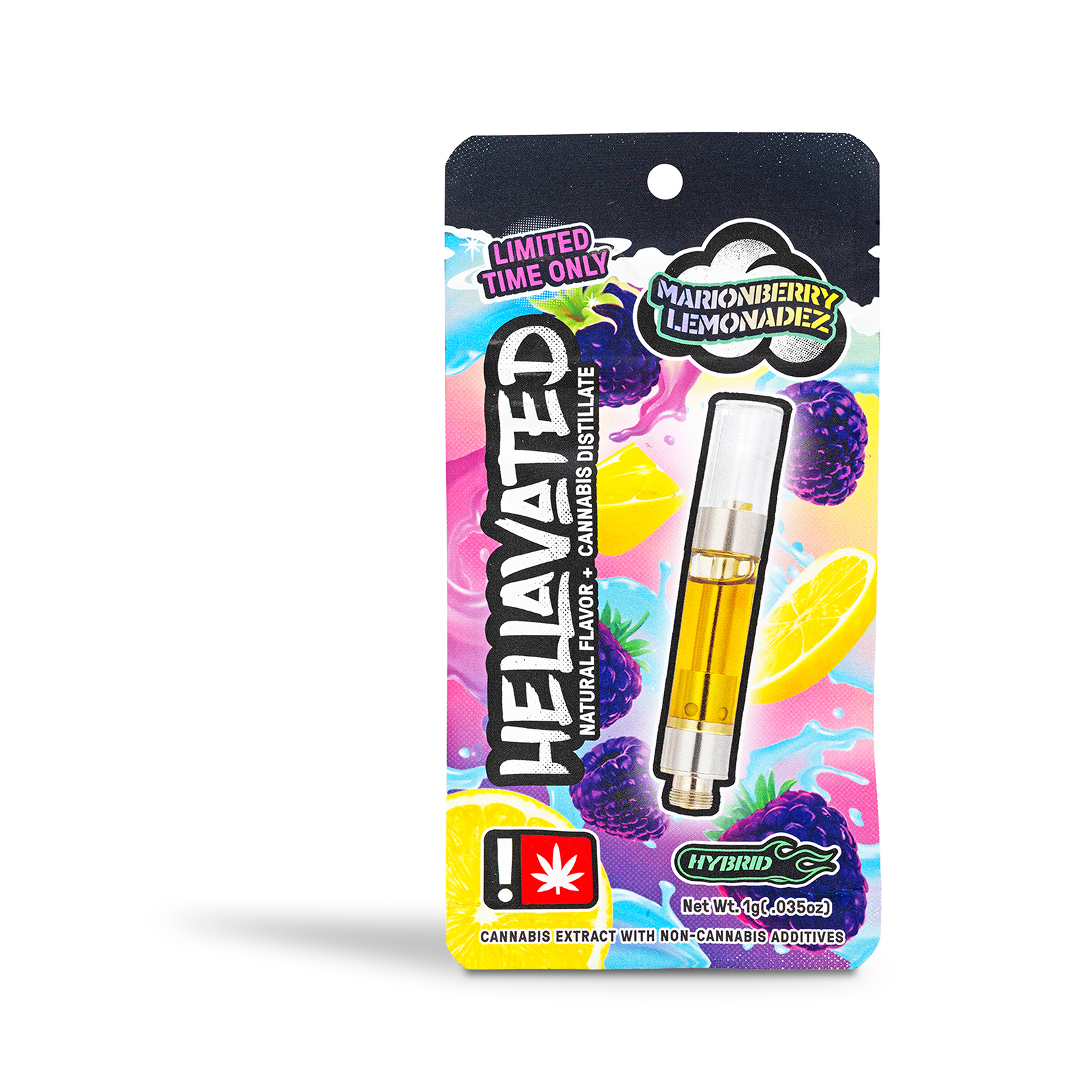 Photograph of product: Hellavated - Marionberry Lemonadez Flavored Cart