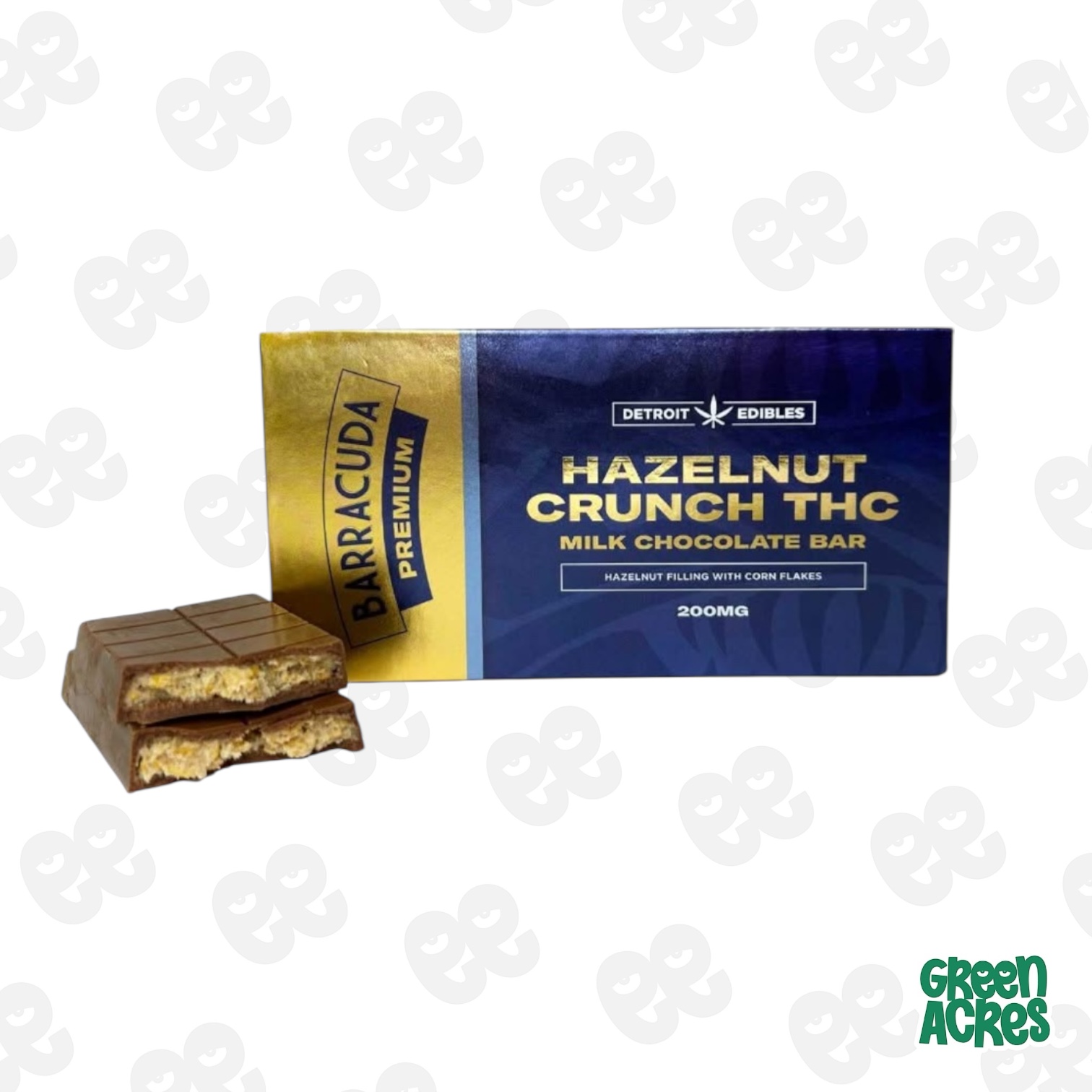 Photograph of product: Barracuda: Hazelnut Crunch 200MG Bar