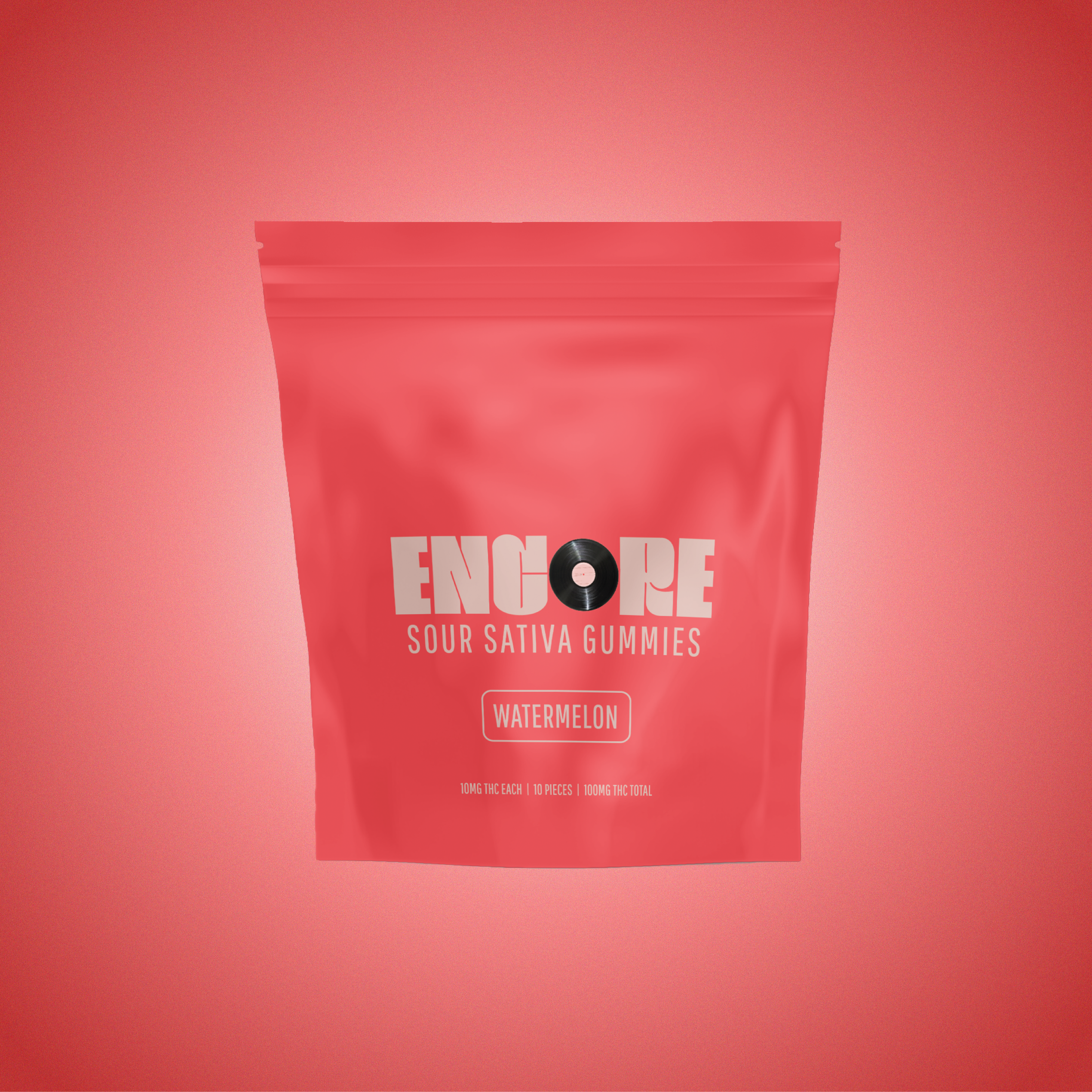 Photograph of product: Sour Watermelon Oui'd Gummies [10pk] 100mg