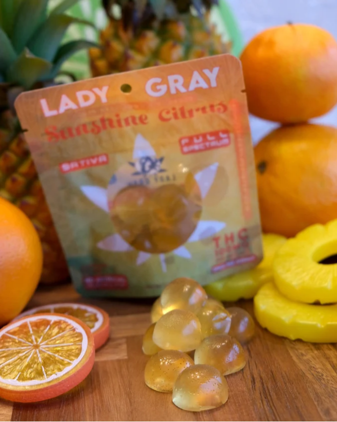 Photograph of product: Sunshine Citrus Oui'd Gummies (100mg) by Lady Gray