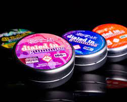 Photograph of product: Dialed In 1:1:1  TH-oui:CBD:CBN Sleep Rosin Gummies 100mgs