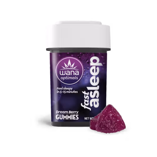 Photograph of product: Fast Asleep Dream Berry 10:2:2:2 Gummies